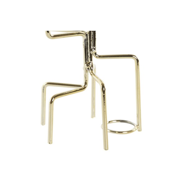 CANDELABRO METAL 11X11X32 BRILLANTE DORADO