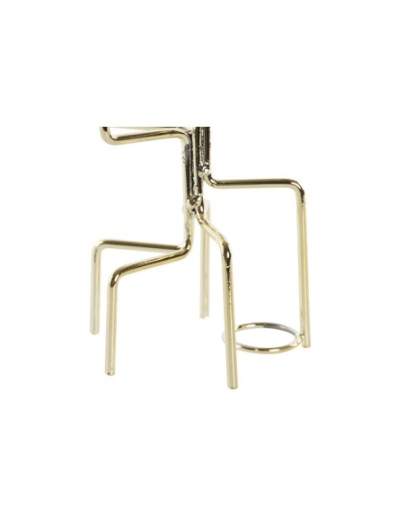 CANDELABRO METAL 11X11X32 BRILLANTE DORADO