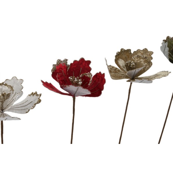 RAMA TERCIOPELO PVC 20X10X60 FLOR 4 SURT.