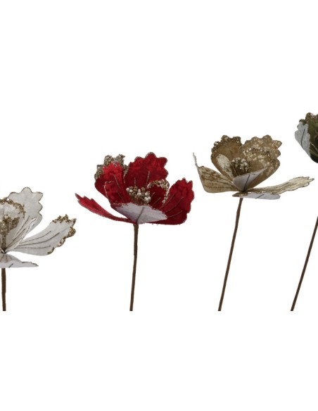 RAMA TERCIOPELO PVC 20X10X60 FLOR 4 SURT.