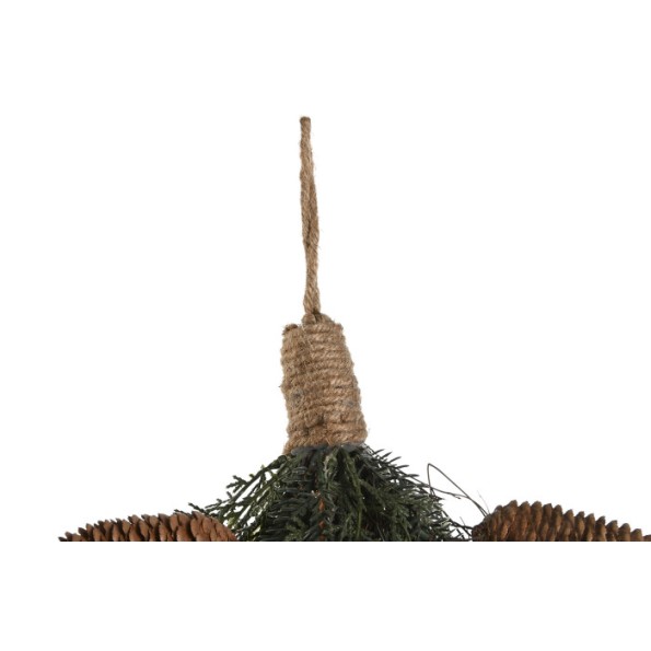 RAMA PVC PIÑAS 43X12X70 COLGANTE VERDE