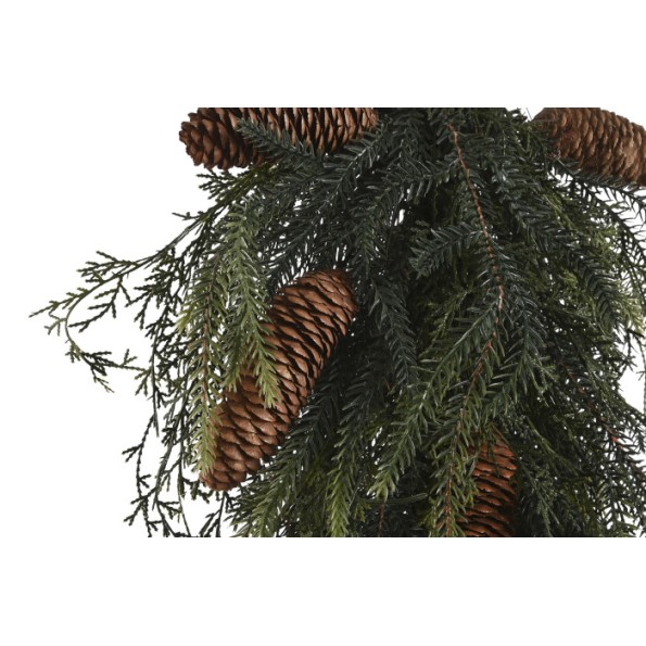 RAMA PVC PIÑAS 43X12X70 COLGANTE VERDE