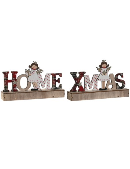 DECORACION LUMINOSA LED MDF 22X4,5X13 2 SURT.