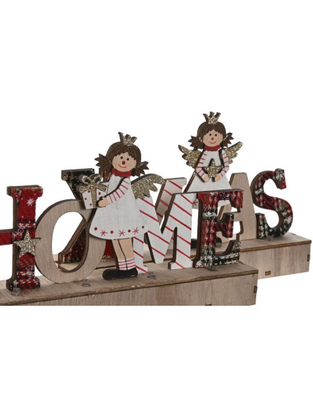 DECORACION LUMINOSA LED MDF 22X4,5X13 2 SURT.