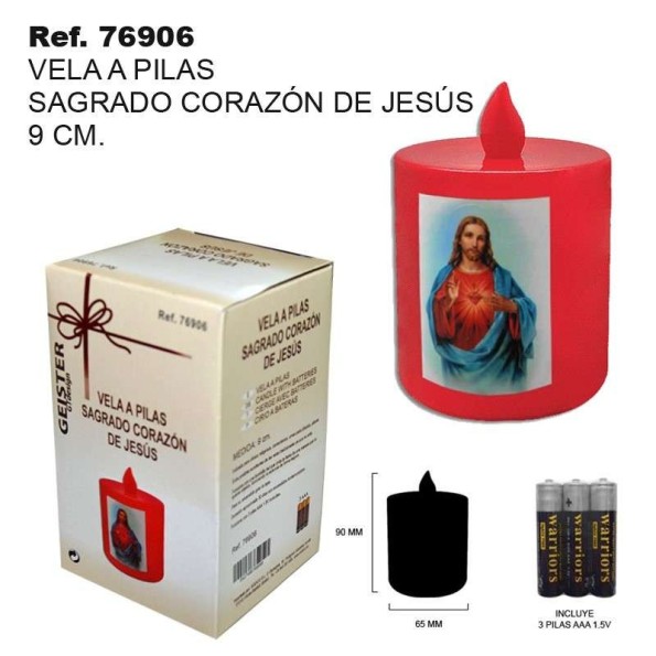 VELA A PILAS SAGRADO CORAZON DE JESUS