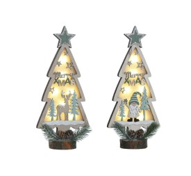 DECORACION LUMINOSA LED MDF 14X7X30 ARBOL 2 SURT.