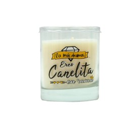 VELA VASO PERF. MENSAJE CANELITA