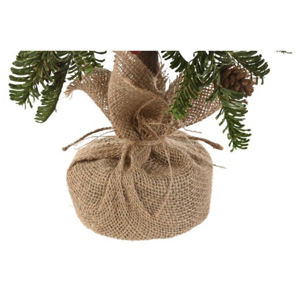 DECORACION PVC FIBRA 25X25X76 ARBOL VERDE