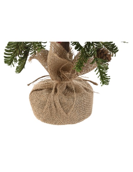 DECORACION PVC FIBRA 25X25X76 ARBOL VERDE