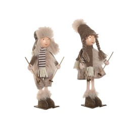 FIGURA POLIESTER 20X12X46 NIÑO NIÑA SKI 2 SURT.