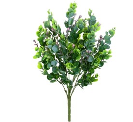 RAMO RELLENO EUCA/BOLAS X 9-47 CM (ROSA)