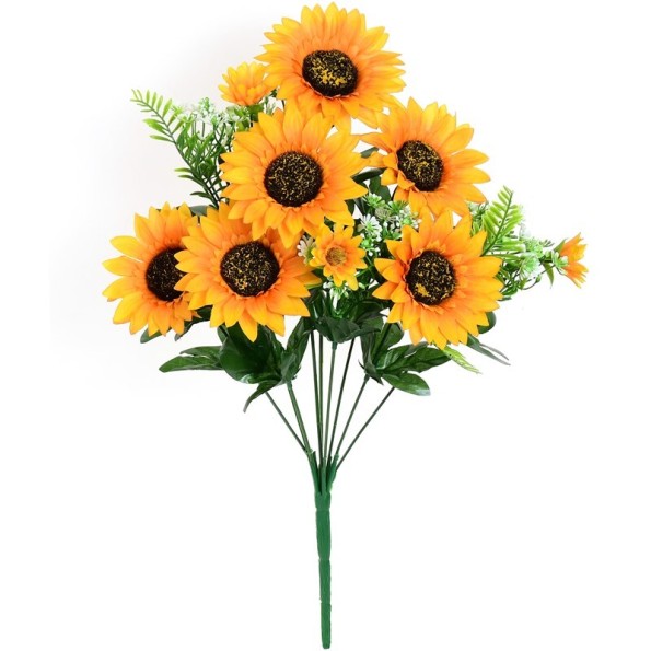 RAMO GIRASOLES SURT X 9-46 CM (NARANJA)