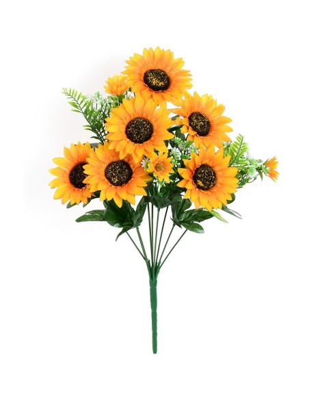 RAMO GIRASOLES SURT X 9-46 CM (NARANJA)
