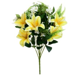 RAMO AZUCENA MIXED X13 -58CM( AMARILLO)