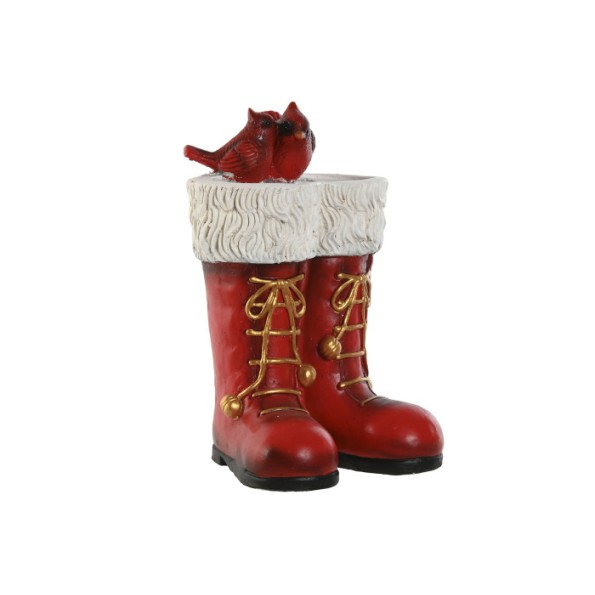 MACETERO MAGNESIA 26X23X37,5 BOTAS ROJO