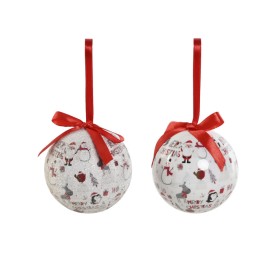 BOLA DECORACION SET 7 PVC 25X21,5X8,5 BLANCO