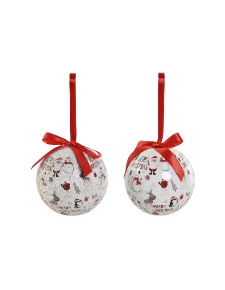 BOLA DECORACION SET 7 PVC 25X21,5X8,5 BLANCO