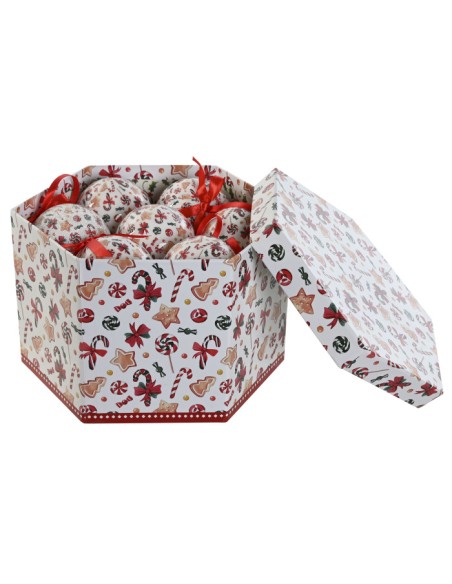 BOLA DECORACION SET 14 PVC 25X21,5X15,5 MULTICOLOR