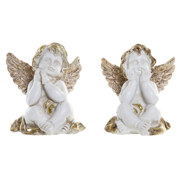 FIGURA RESINA 6,5X6X7 ANGEL DORADO 2 SURT.