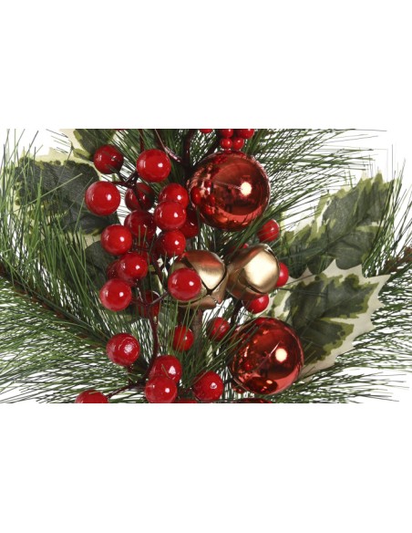 RAMA PLASTICO POLIESTER 30X7X60 ACEBO ROJO