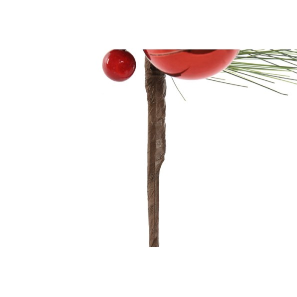 RAMA PLASTICO POLIESTER 30X7X60 ACEBO ROJO