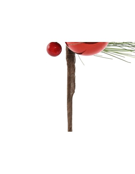 RAMA PLASTICO POLIESTER 30X7X60 ACEBO ROJO