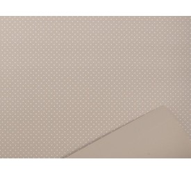 BOBINA PERLATO BABY LUNARES 0,7x40m TOSTADO BLANCO