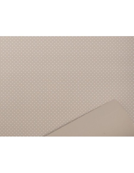 BOBINA PERLATO BABY LUNARES 0,7x40m TOSTADO BLANCO