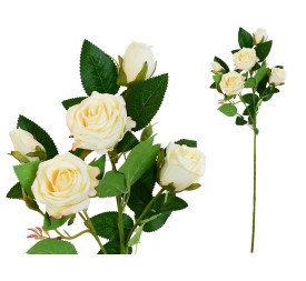 VARA ROSAS X 5 -66CM (CREMA)