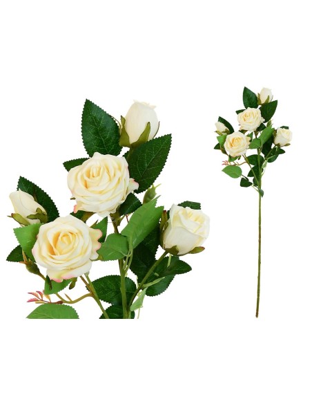 VARA ROSAS X 5 -66CM (CREMA)