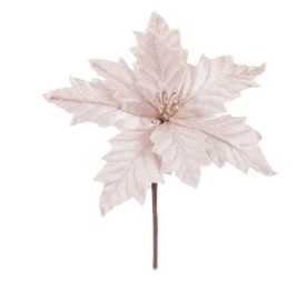 PICK POINSETTIA POLIESTER CHAMPÁN 17 X 17 X 15 CM