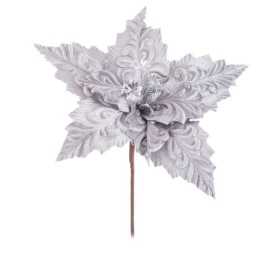POINSETTIA TEJIDO PLATA 28 X 39 CM