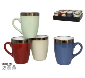 TAZA MUG GRES HAZE 330ML 4 SURTIDOS