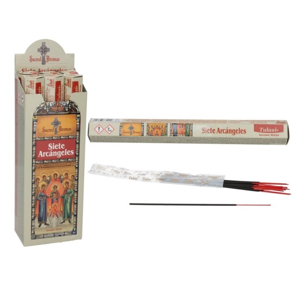 INCIENSO 24G 20 STICKS SACRED AROMA SIETE ARCANGELES
