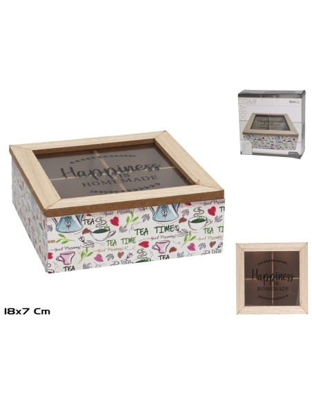 CAJA SET DE TE MARK 18X18X7 CM