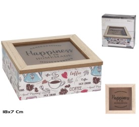 CAJA SET DE TE BOB 18X18X7 CM SURT