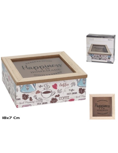 CAJA SET DE TE BOB 18X18X7 CM SURT CAJA SET DE TE BOB 18X18X7 CM SURT