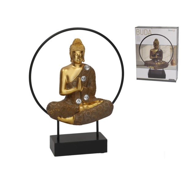 BUDA DECO ORO METAL 21,5X6,5X28,5 CM