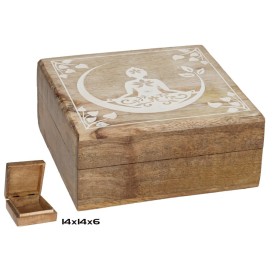 CAJA MADERA BUDA 14X14X7CM