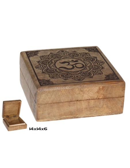CAJA MADERA OM 14X14X7CM