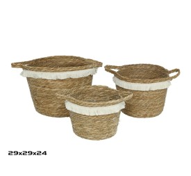 SET 3 CESTAS CON ASAS BAHIA 29X29X24CM