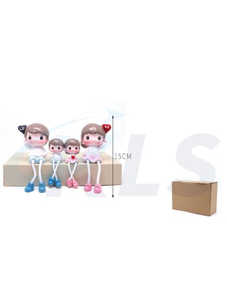 FIGURA DECARACION FAMILIA LOVE 15CM