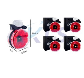 CAJA JOYA CON ROSAS Y ANILLO