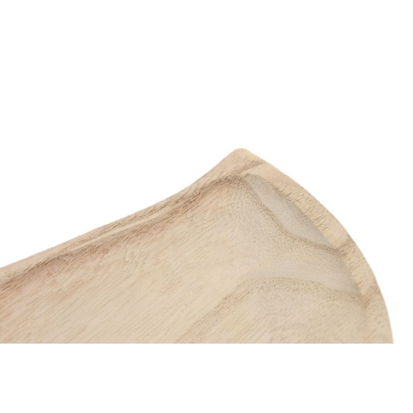 CENTRO MESA PAULOWNIA 49X23X3 HOJA NATURAL MARRON