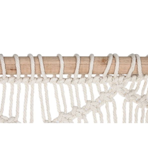 DECORACION COLGANTE MADERA POLIESTER 110X5X180