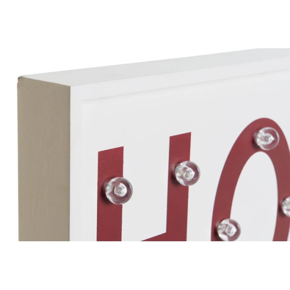 DECORACION PARED MADERA 48X4X22 LEDS 2 SURT.