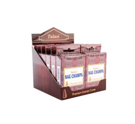 INCIENSO CONO SET 15 AROMA 7X2X13 NAG CHAMPA