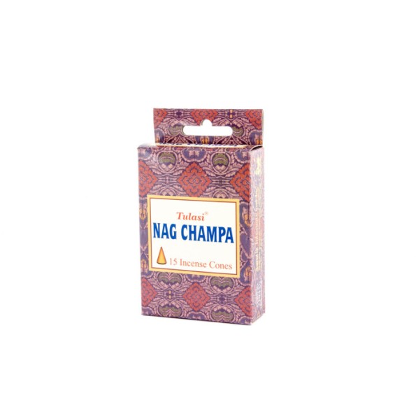 INCIENSO CONO SET 15 AROMA 7X2X13 NAG CHAMPA