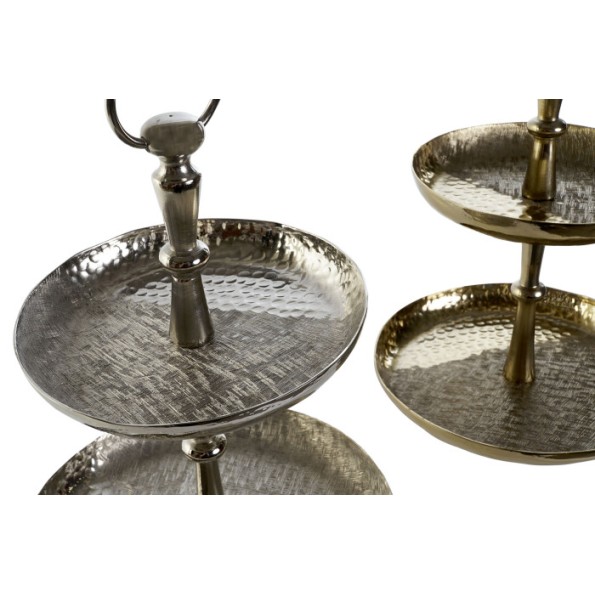 FRUTERO ALUMINIO 22X22X31 2 PISOS RASPADO 2 SURT.