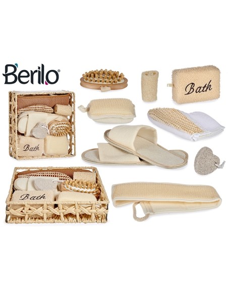 CESTA RATTAN CUAD C/8 UTENSI BAÑO SURT 2